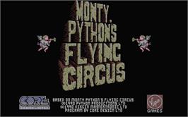 Title screen of Monty Python's Flying Circus on the Atari ST.