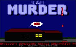 Title screen of Murder on the Atari ST.