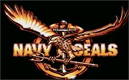 Title screen of Navy Seals on the Atari ST.