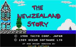 Title screen of New Zealand Story on the Atari ST.