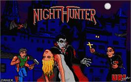 Title screen of Night Hunter on the Atari ST.