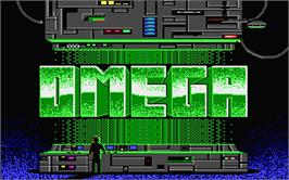 Title screen of Omega on the Atari ST.