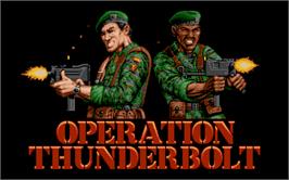 Title screen of Operation Thunderbolt on the Atari ST.