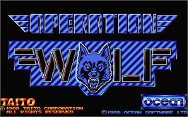 Title screen of Operation Wolf on the Atari ST.