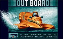 Title screen of Out Board on the Atari ST.