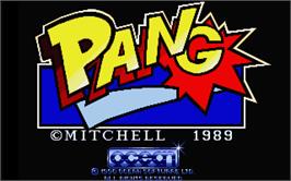 Title screen of Pang on the Atari ST.
