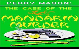 Title screen of Perry Mason: The Case of the Mandarin Murder on the Atari ST.