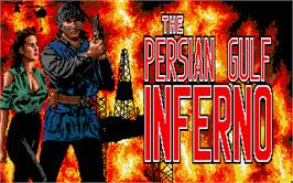 Title screen of Persian Gulf Inferno on the Atari ST.