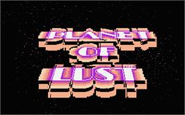 Title screen of Planet of Lust on the Atari ST.