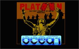 Title screen of Platoon on the Atari ST.