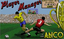 Title screen of Player Manager on the Atari ST.