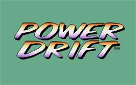 Title screen of Power Drift on the Atari ST.