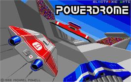 Title screen of Powerdrome on the Atari ST.