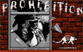 Title screen of Prohibition on the Atari ST.