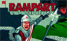 Title screen of Rampart on the Atari ST.