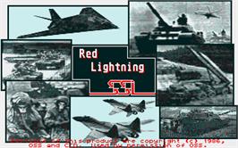 Title screen of Red Lightning on the Atari ST.