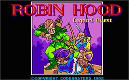 Title screen of Robin Hood: Legend Quest on the Atari ST.