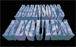 Title screen of Robinson's Requiem on the Atari ST.