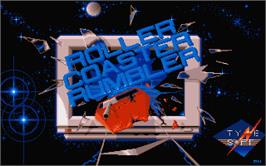 Title screen of Roller Coaster Rumbler on the Atari ST.