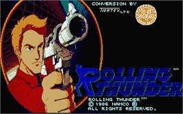 Title screen of Rolling Thunder on the Atari ST.