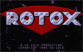 Title screen of Rotox on the Atari ST.