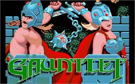 Title screen of Run the Gauntlet on the Atari ST.