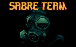 Title screen of Sabre Team on the Atari ST.