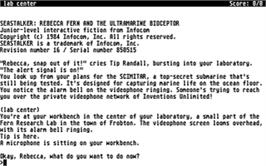 Title screen of Seastalker on the Atari ST.