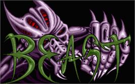 Title screen of Shadow of the Beast on the Atari ST.