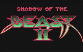 Title screen of Shadow of the Beast 2 on the Atari ST.