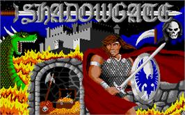 Title screen of Shadowgate on the Atari ST.