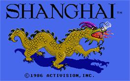 Title screen of Shanghai on the Atari ST.
