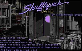 Title screen of Shufflepuck Cafe on the Atari ST.