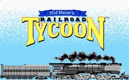 Title screen of Sid Meier's Railroad Tycoon on the Atari ST.