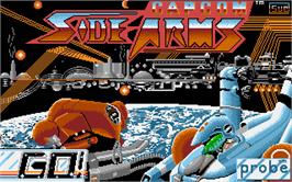 Title screen of Side Arms - Hyper Dyne on the Atari ST.