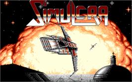 Title screen of Simulcra on the Atari ST.