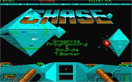 Title screen of Sky Chase on the Atari ST.