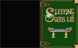 Title screen of Sleeping Gods Lie on the Atari ST.