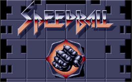 Title screen of Speedball on the Atari ST.