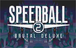 Title screen of Speedball 2: Brutal Deluxe on the Atari ST.