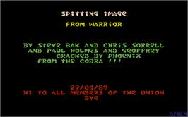 Title screen of Sporting Triangles on the Atari ST.