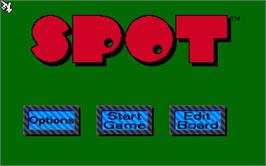Title screen of Spot on the Atari ST.