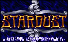 Title screen of Star Dust on the Atari ST.