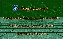 Title screen of Star Goose on the Atari ST.