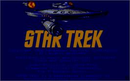 Title screen of Star Trek The Rebel Universe on the Atari ST.