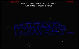 Title screen of Star Wars: The Empire Strikes Back on the Atari ST.