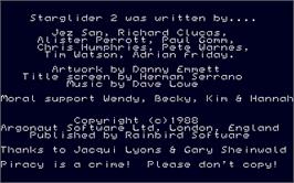 Title screen of Starglider 2 on the Atari ST.