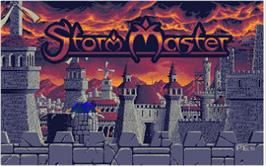 Title screen of Storm Master on the Atari ST.