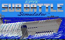 Title screen of Sub Battle Simulator on the Atari ST.