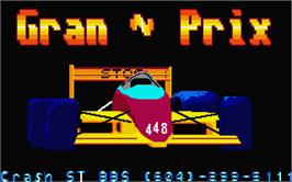 Title screen of Super Grand Prix on the Atari ST.